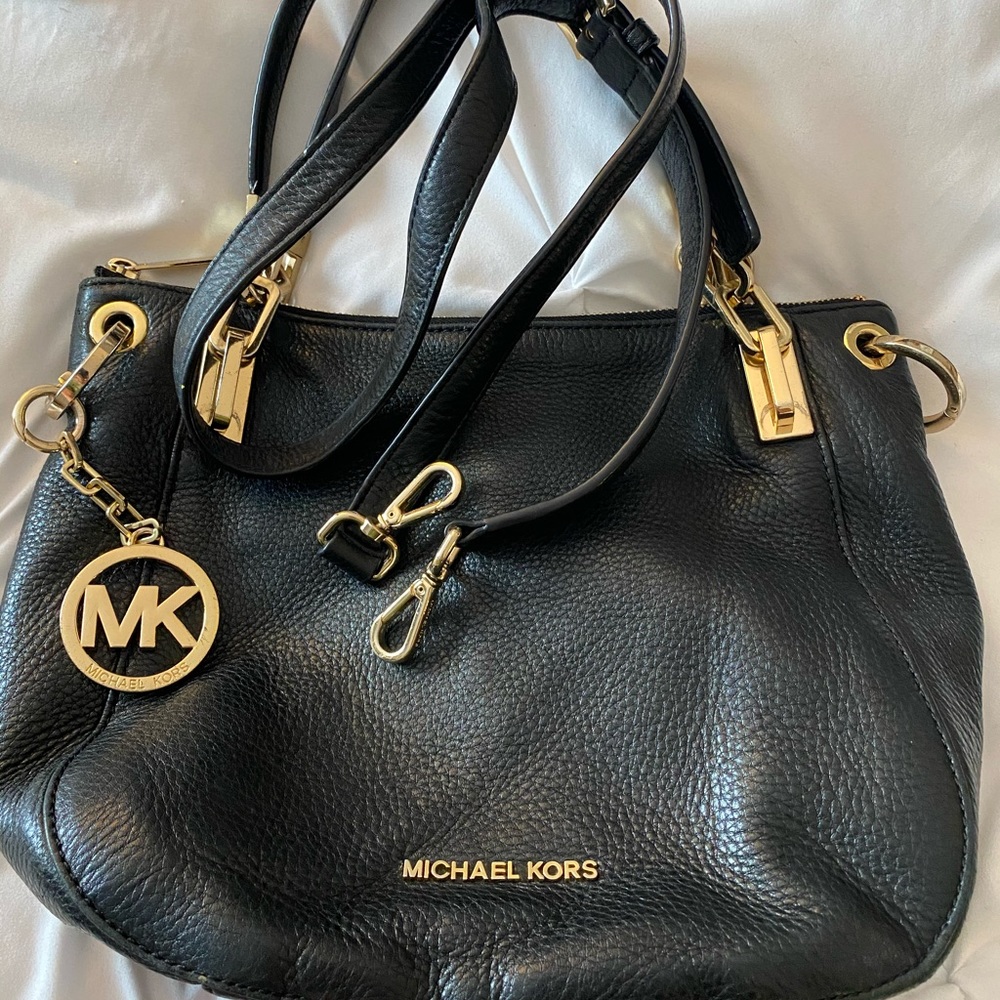 Black leather Michael Kors bag